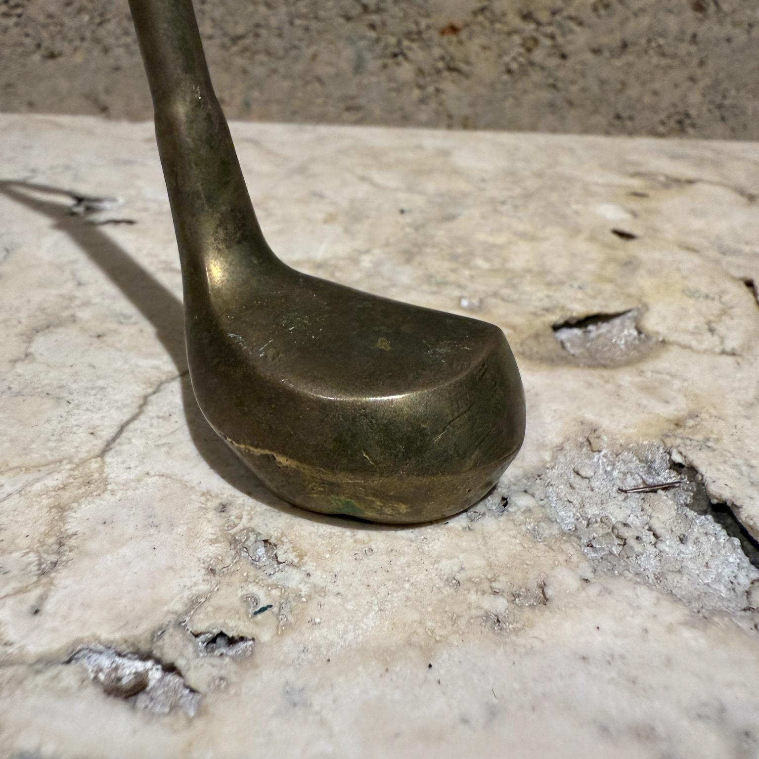 20th Century Vintage Brass Golf Club Bottle Opener For Sale