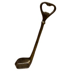 Vintage Brass Golf Club Bottle Opener