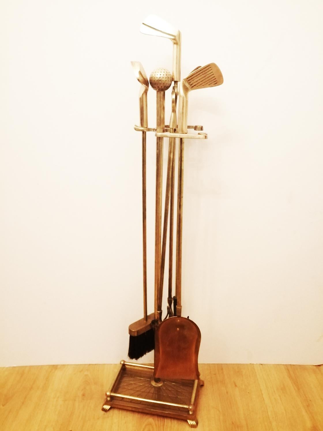 Brass Golf-themed Fireplace Set - Antiques - By Owner - Craigslist