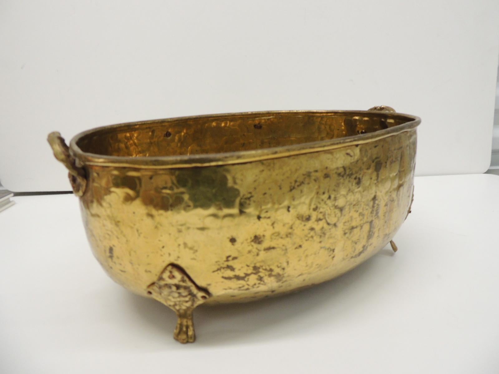 brass planter vintage