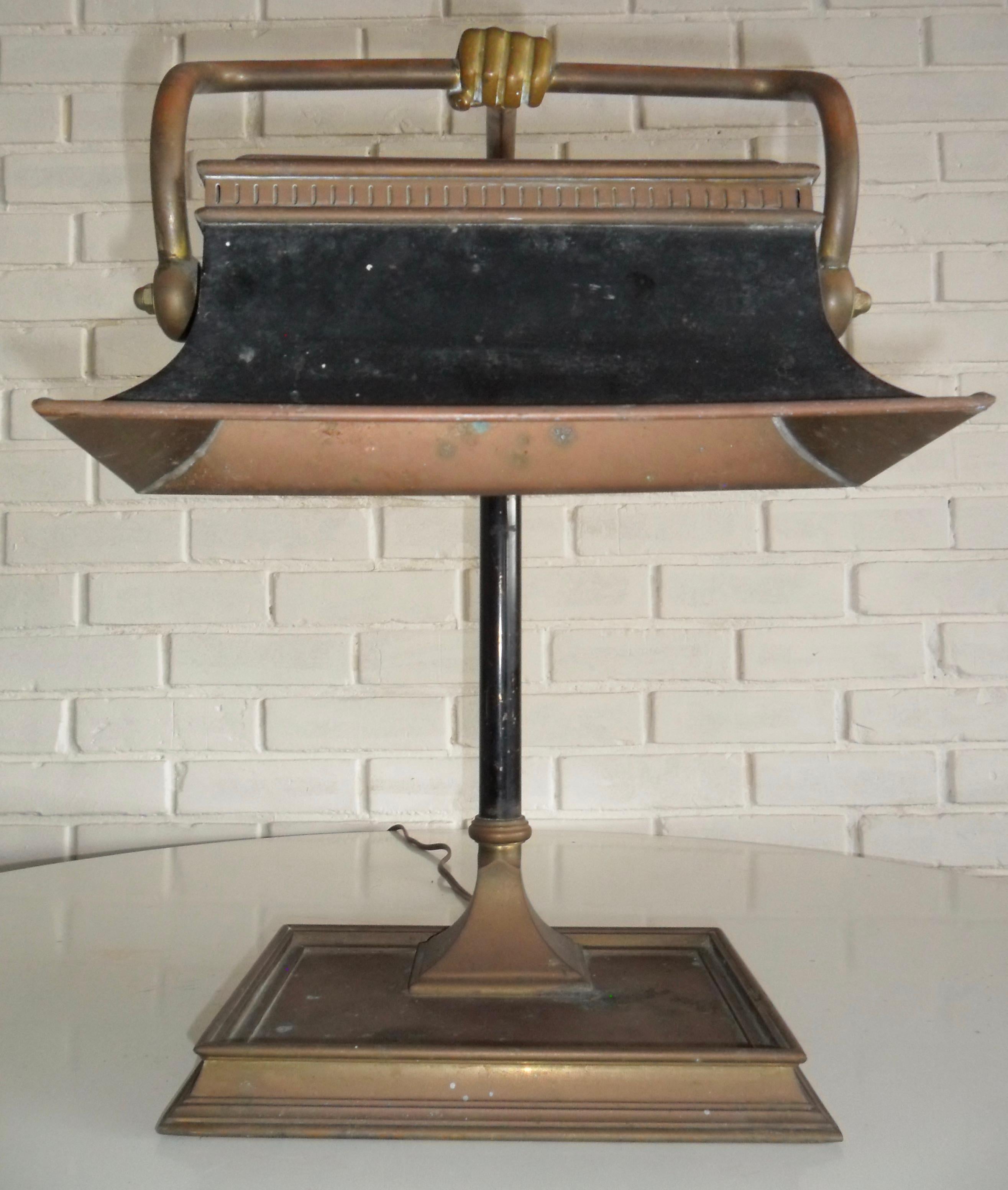 vintage library desk lamp