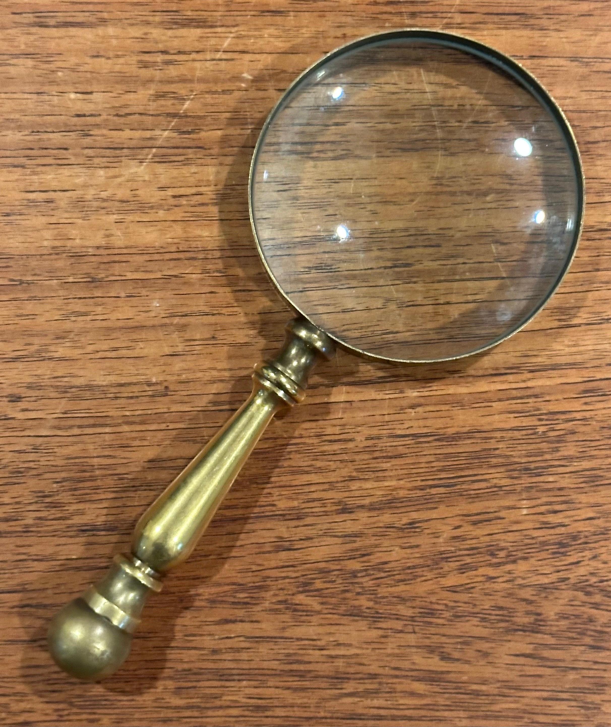 Vergrößerungsglas mit Messinggriff im Angebot 1