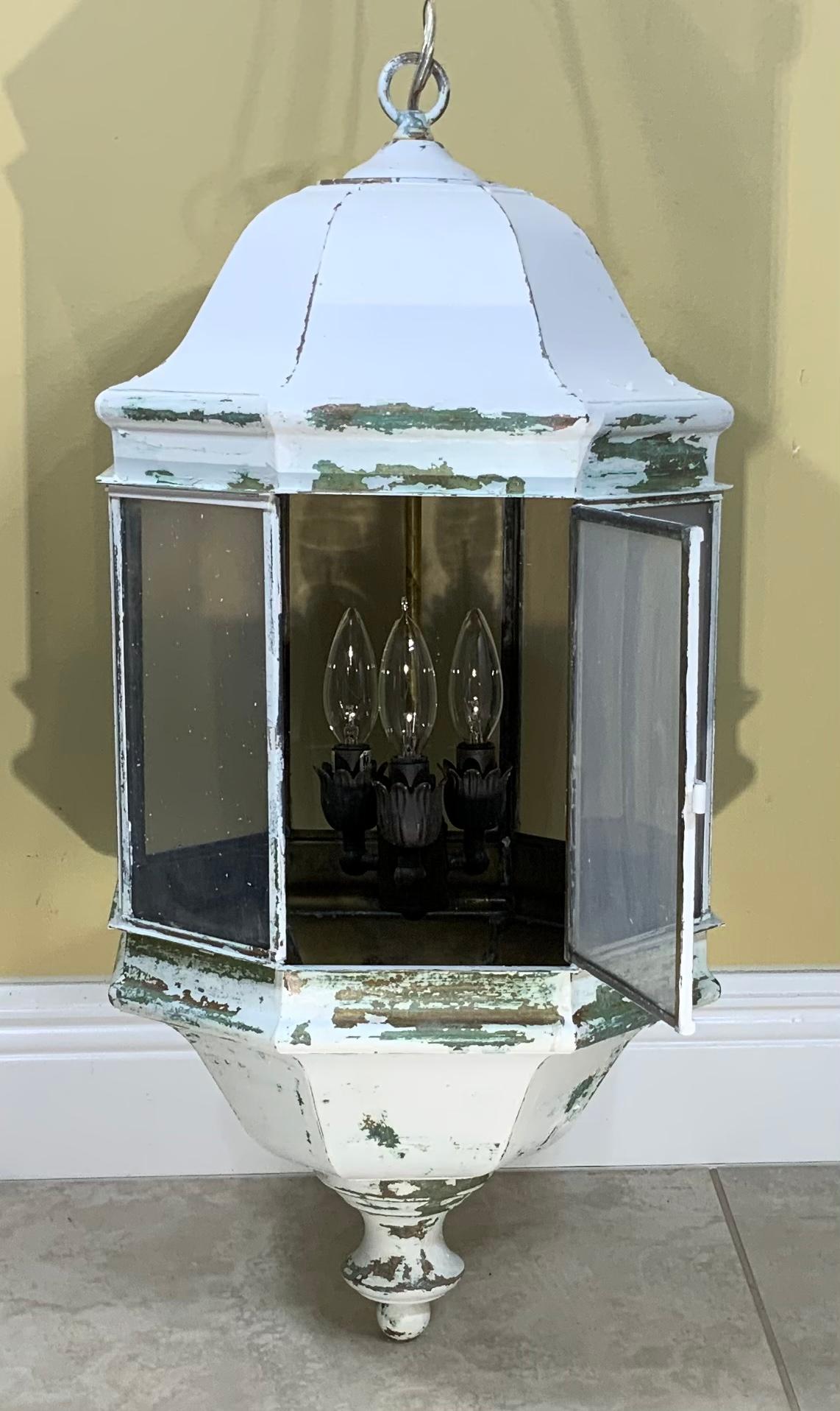 American Vintage Brass Hanging Lantern