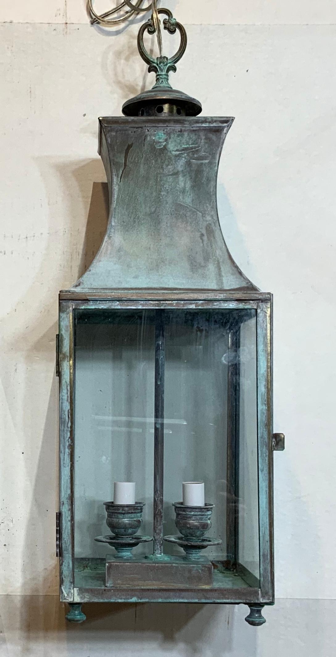 Vintage Brass Hanging Lantern 2