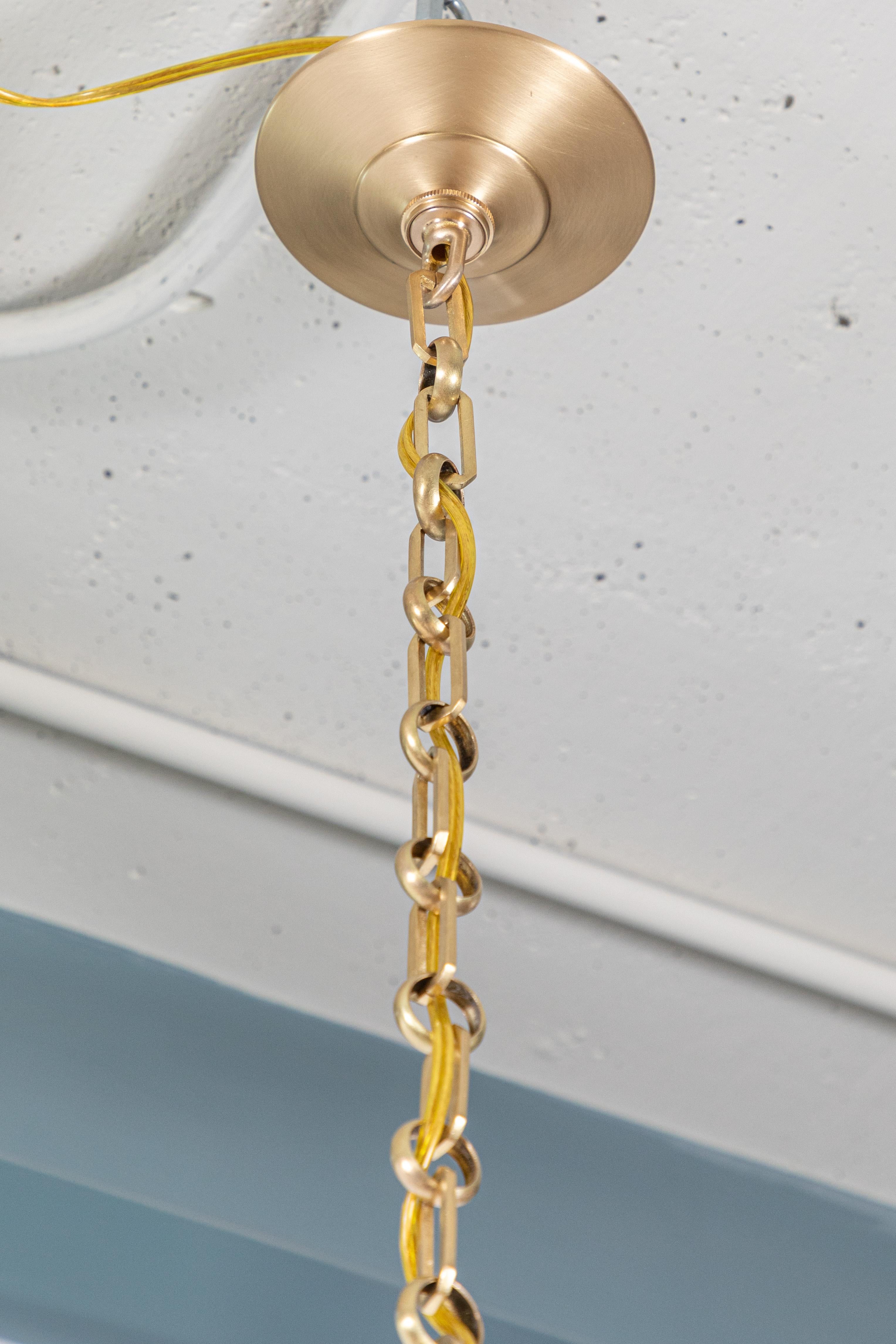 Vintage Brass Hanging Pendant 1