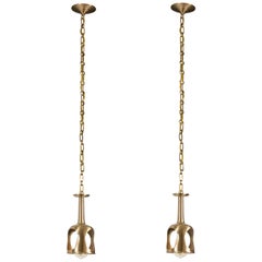 Vintage Brass Hanging Pendant