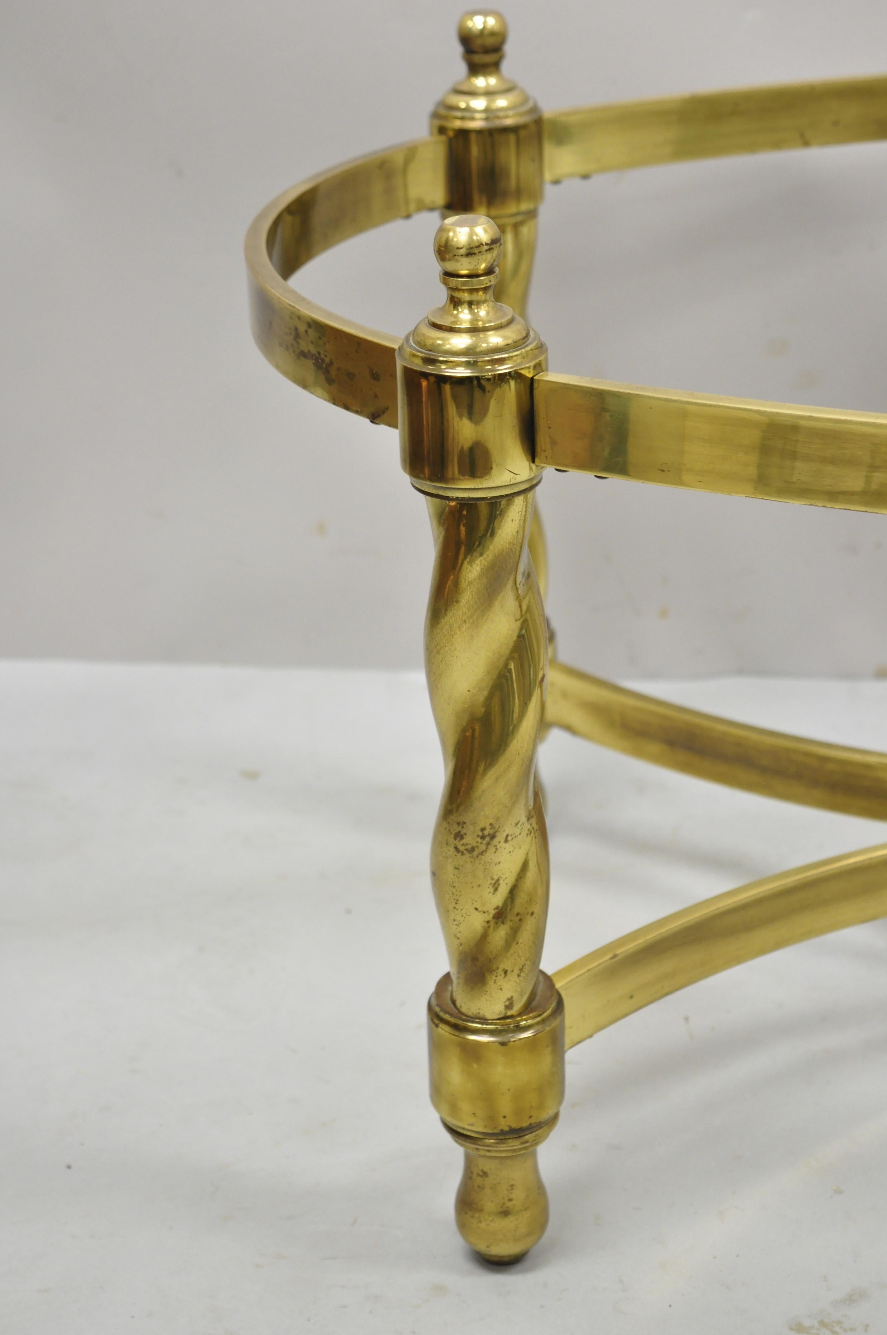 brass coffee table base