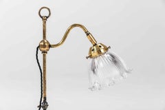 Vintage Brass Holophane 'Stiletto' Desk Lamp, c.1930