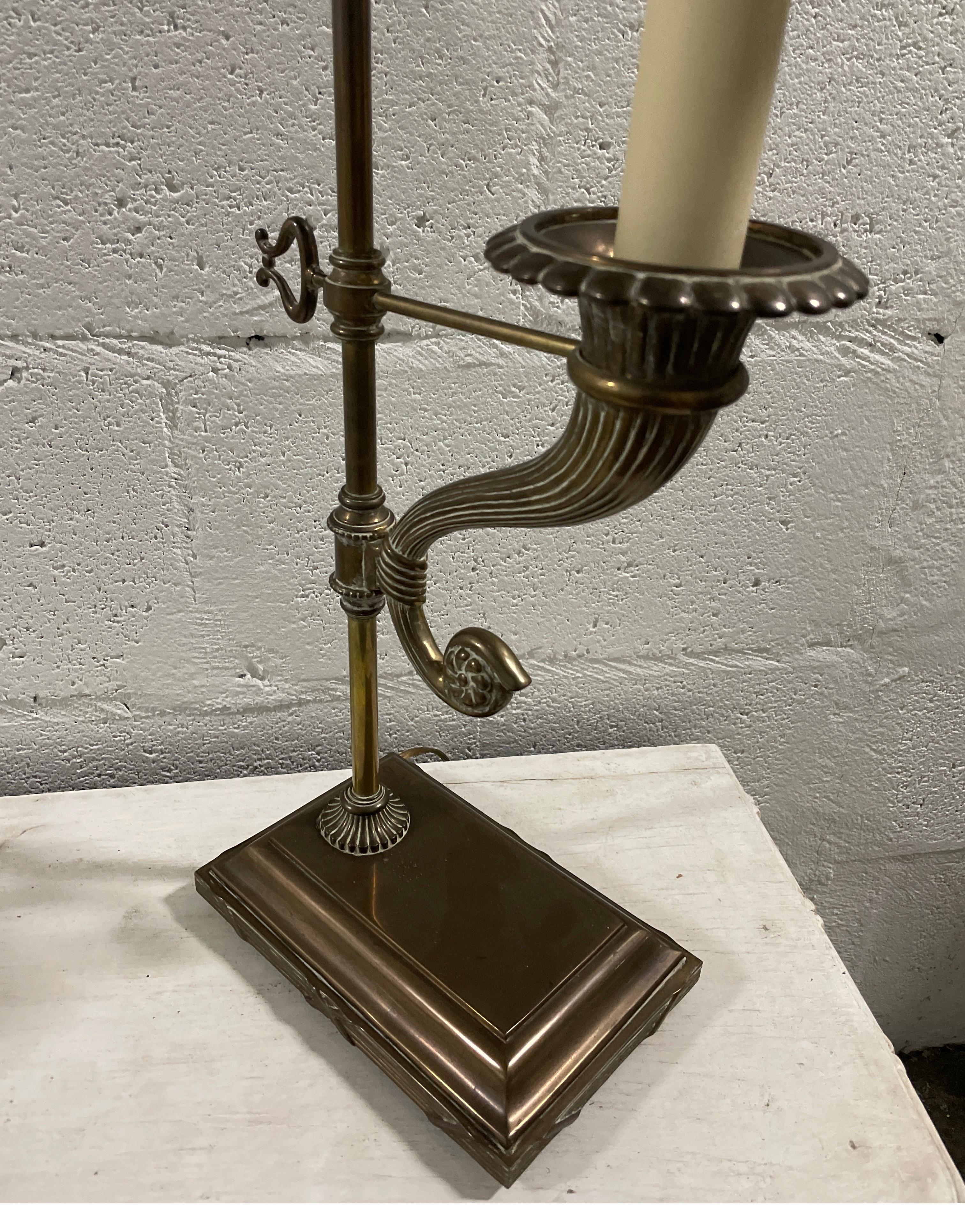 Vintage Brass Horn of Plenty Desk Lamp by Chapman For Sale 5