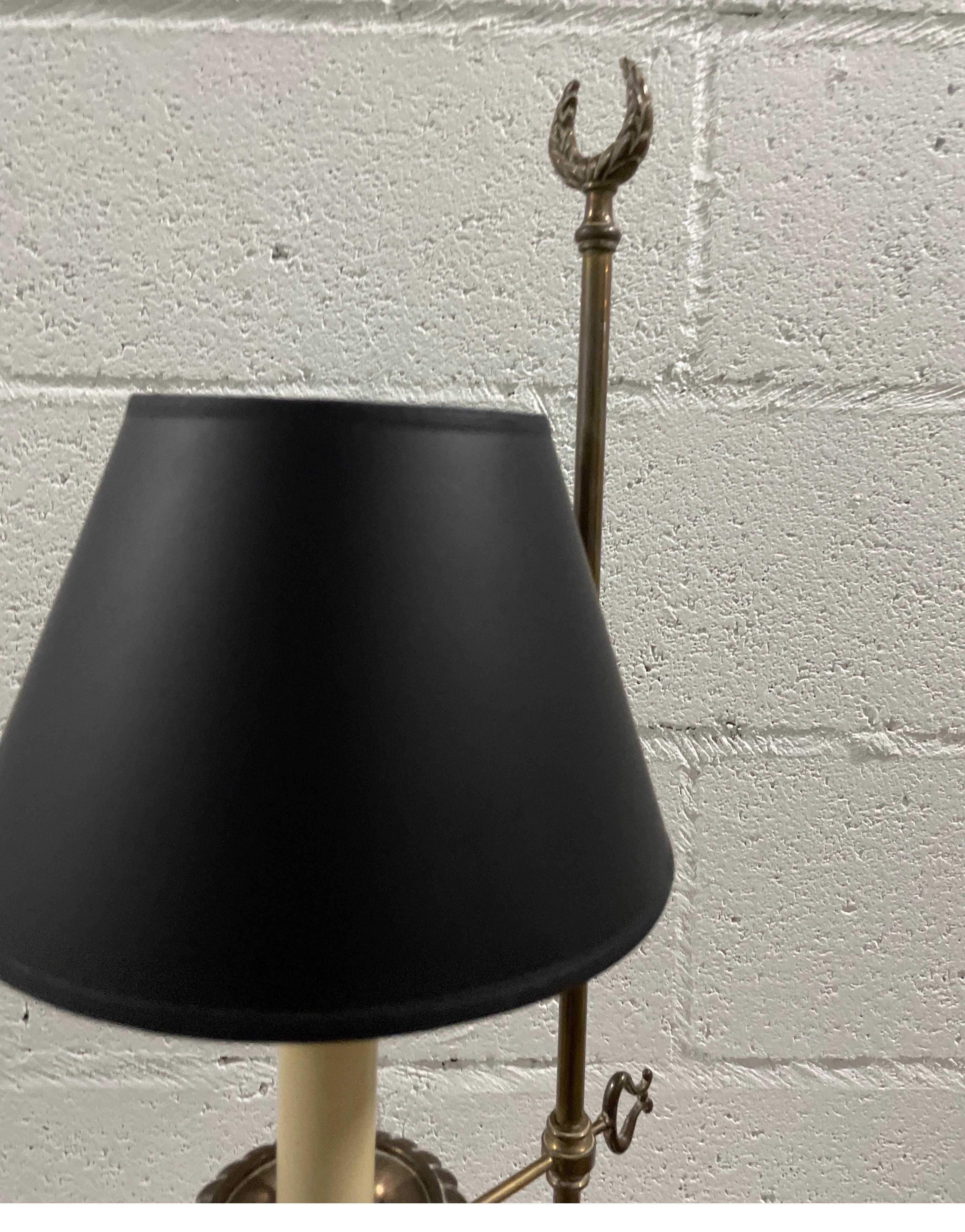 American Vintage Brass Horn of Plenty Desk Lamp by Chapman For Sale