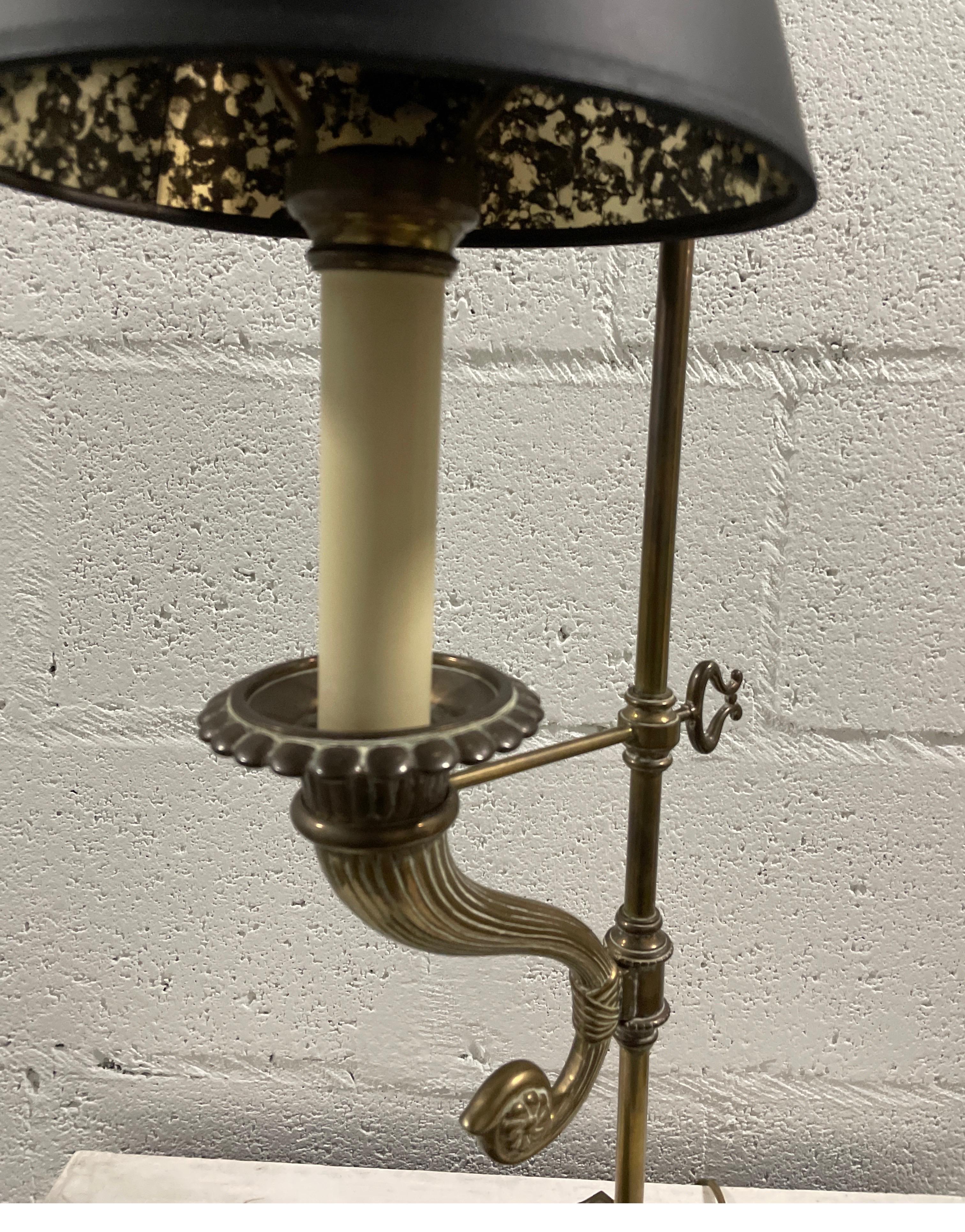 Vintage Brass Horn of Plenty Desk Lamp by Chapman In Good Condition For Sale In West Palm Beach, FL