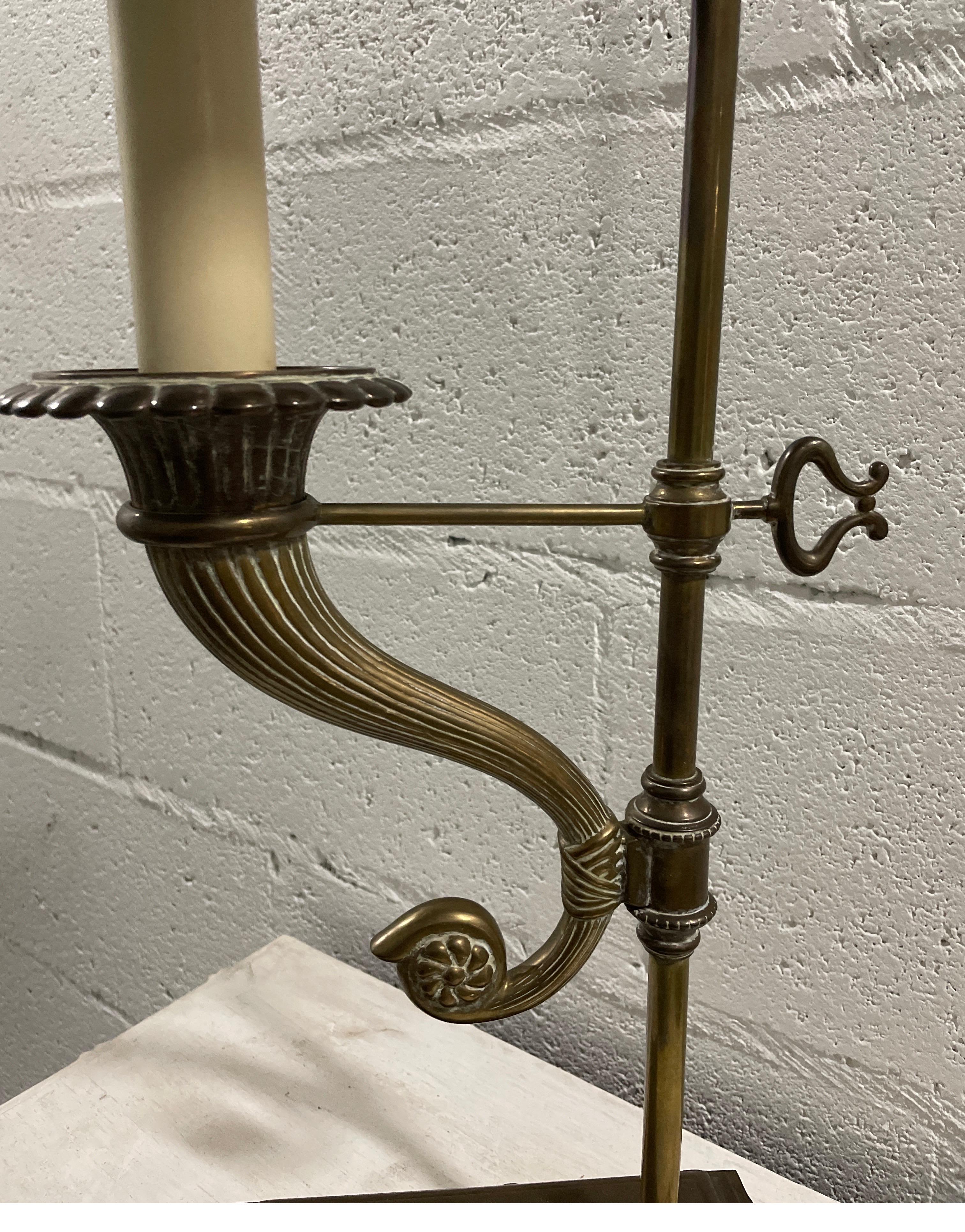 Vintage Brass Horn of Plenty Desk Lamp by Chapman For Sale 2