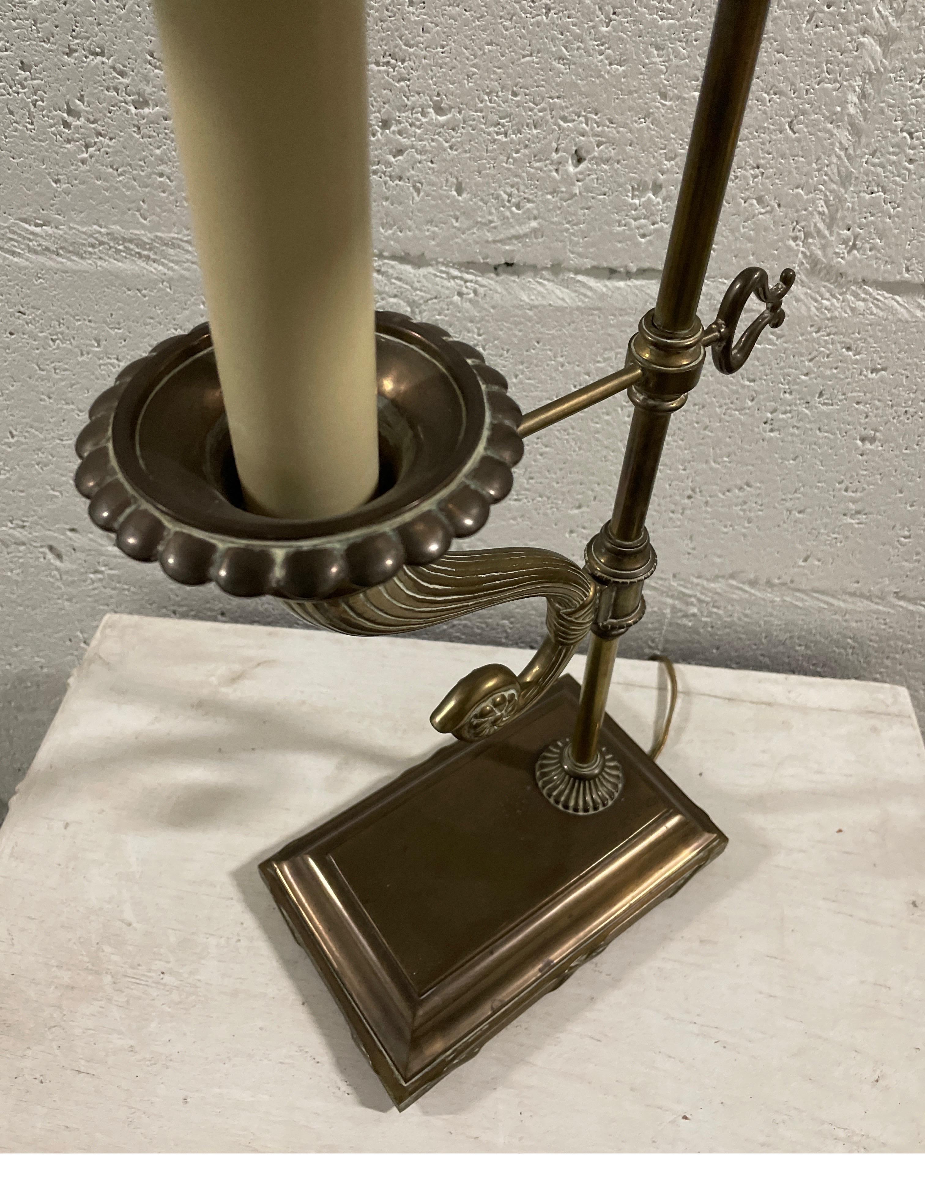 Vintage Brass Horn of Plenty Desk Lamp by Chapman 3