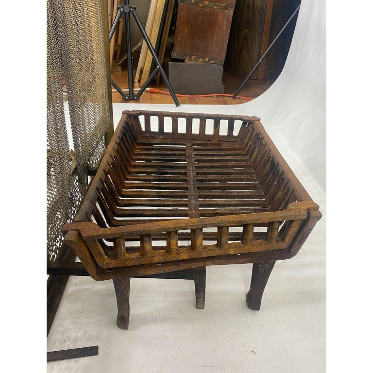 Andiron log holder hot sale