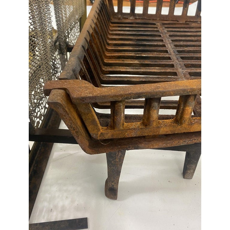 Andiron log holder sale