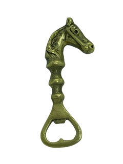 Vintage Brass Horse Bottle Opener - Vaisselle de bar métallique Mid-Century Modern de Breweriana