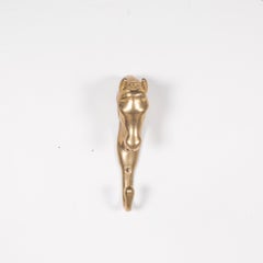 Vintage Brass Horse Coat Hook, circa 1950-1970
