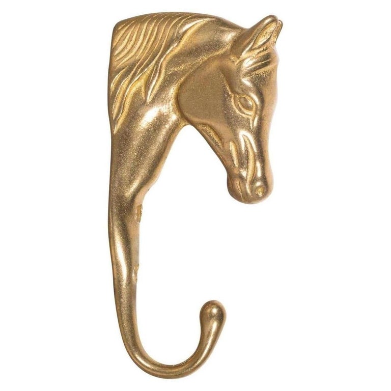 Vintage Brass Horse Coat Hook, circa 19501970 at 1stDibs