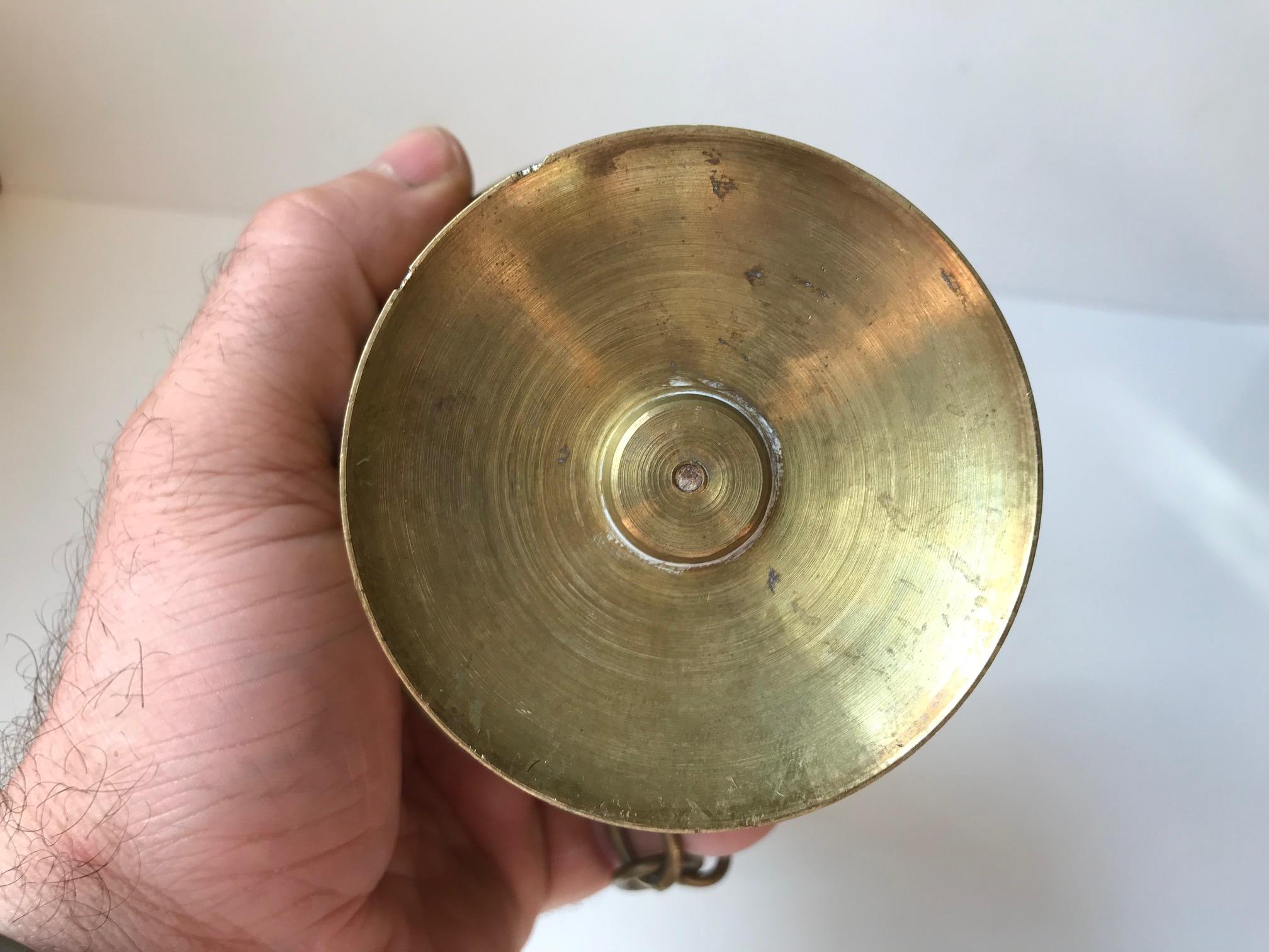 antique brass incense burner