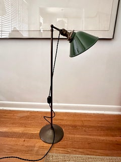 Vintage Brass Industrial Floor Lamp By The Pacific Electric Company