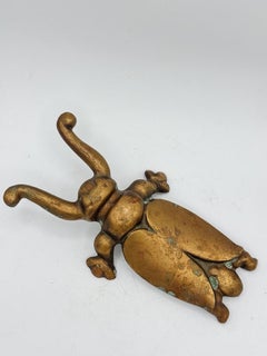 Vintage Brass Insect Boot Jack – Canadian Made Bug-Shaped Shoe Remover, 1970s