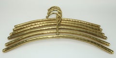Porte-manteaux italiens vintage en laiton, lot de 6