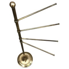 Vintage Brass Jewelry and or Tie Stand for Vanity Desk