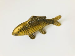 Vintage Brass Koi Fish