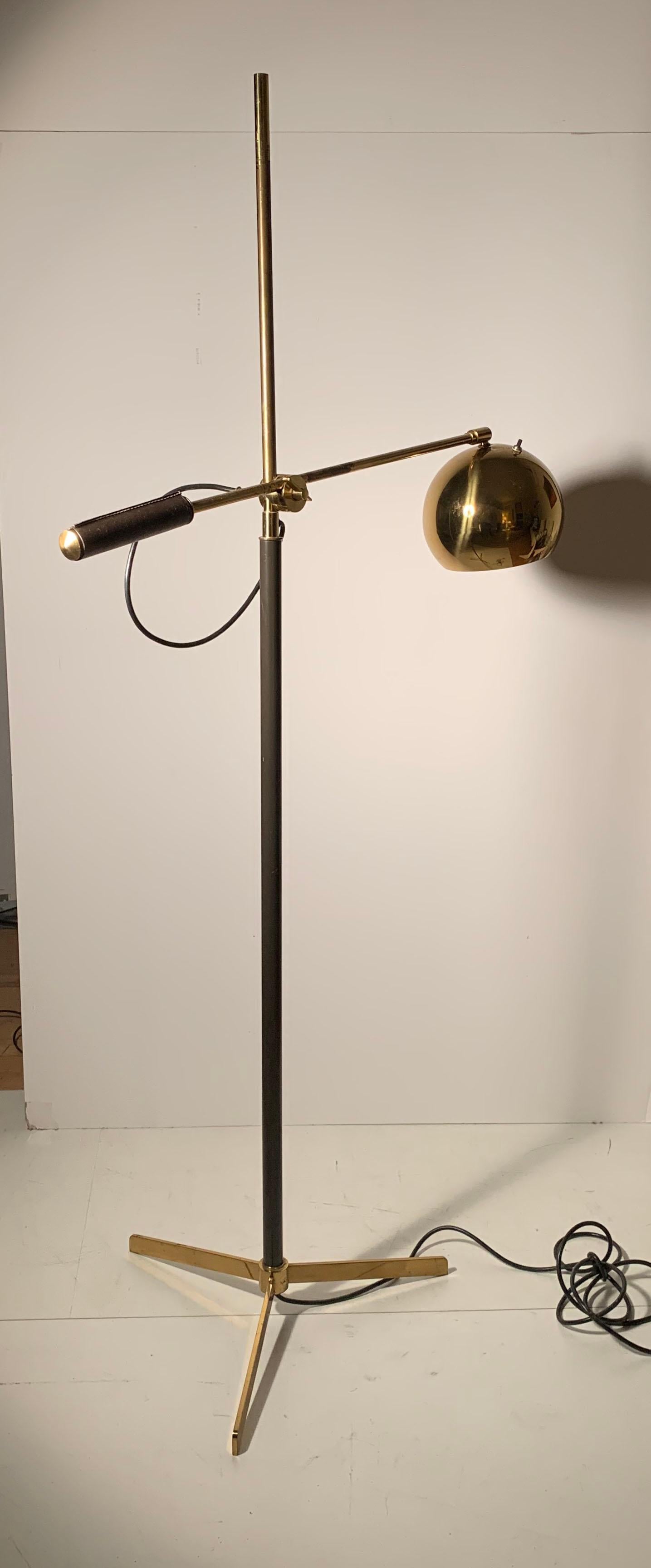 Vintage Brass Koch & Lowy Articulating Task Lamp For Sale 1