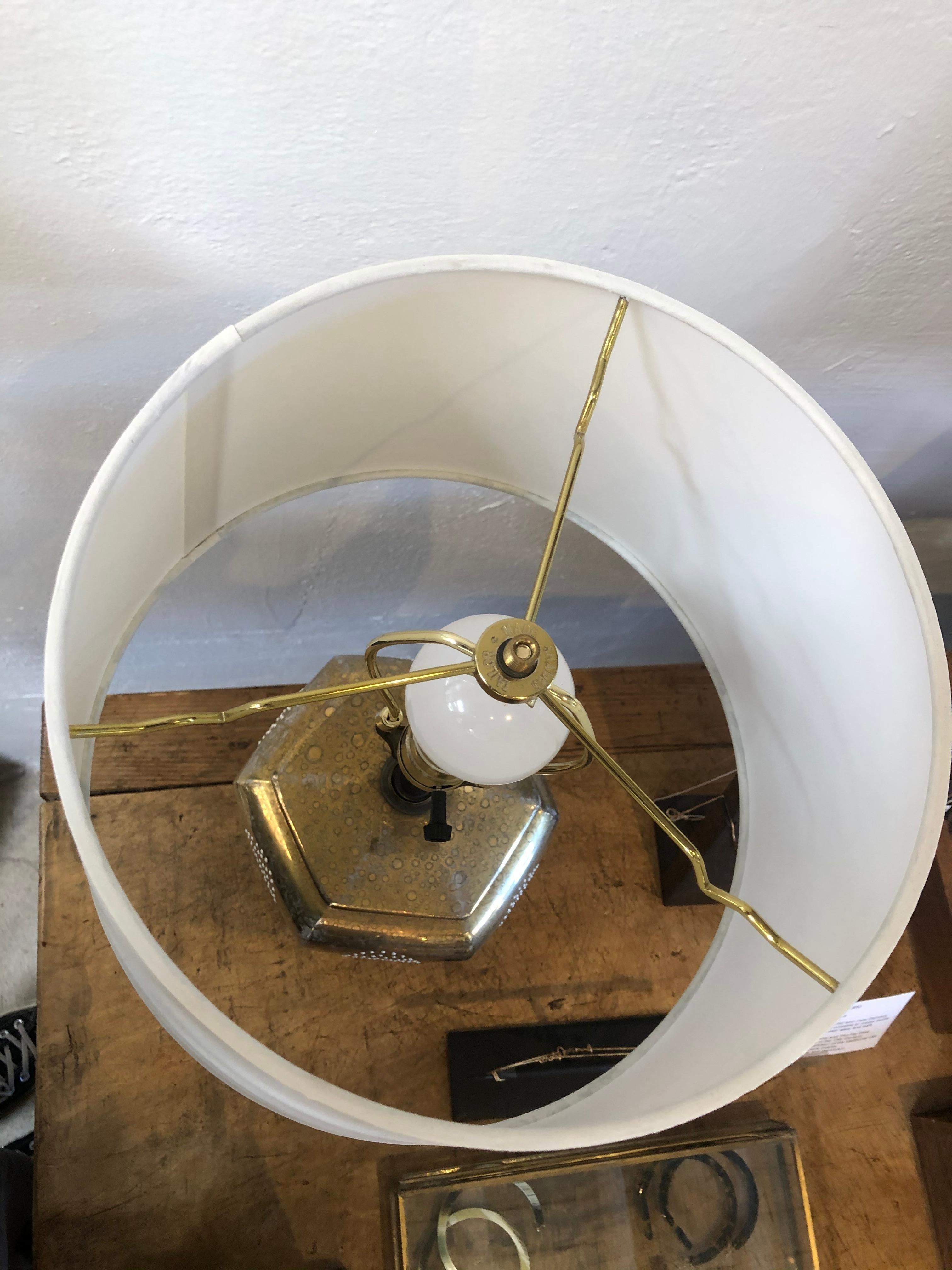 Vintage Brass Lamp In Good Condition In Los Angeles, CA