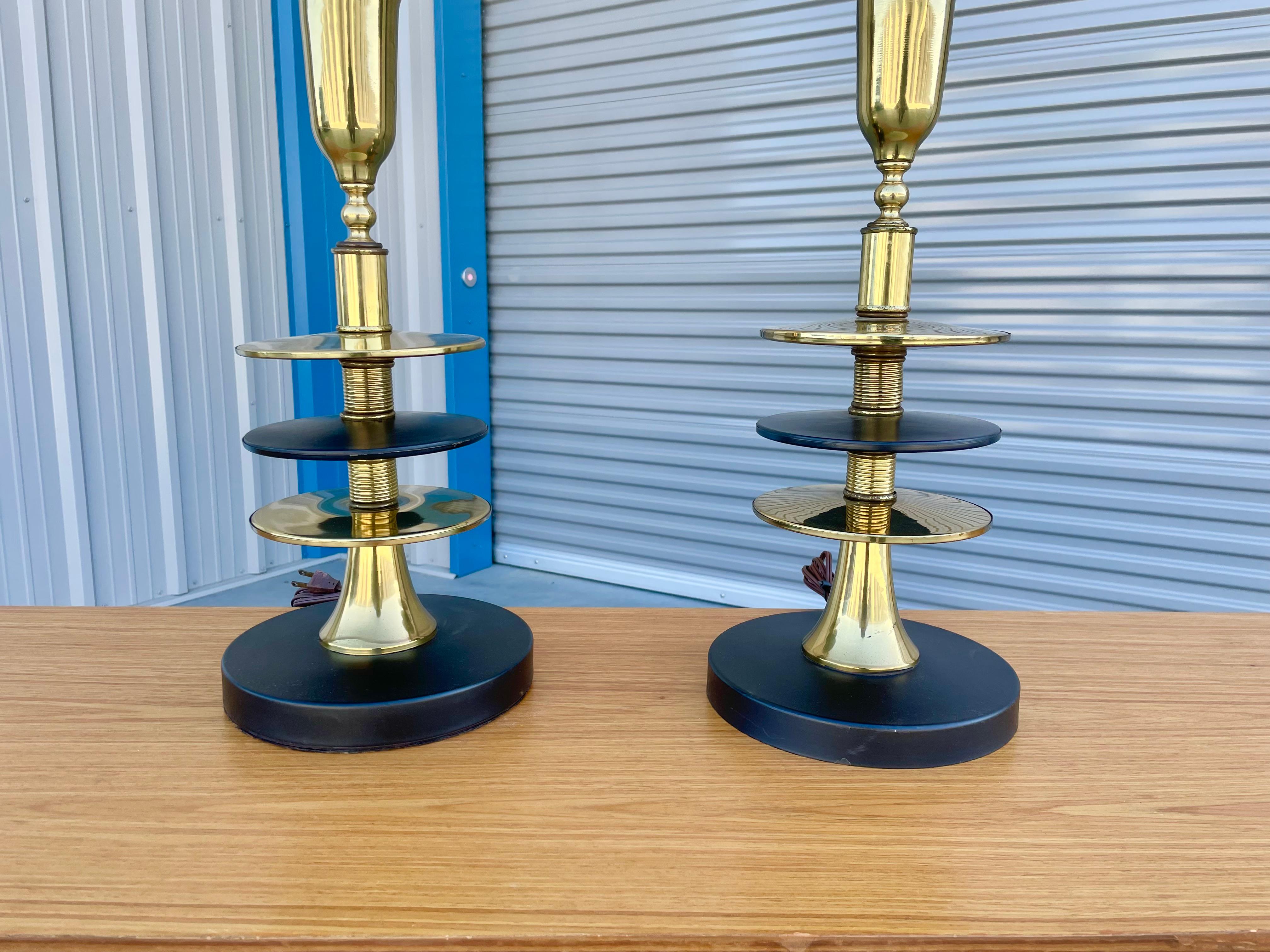 Mid-Century Modern Vintage Brass Lamps For Sale