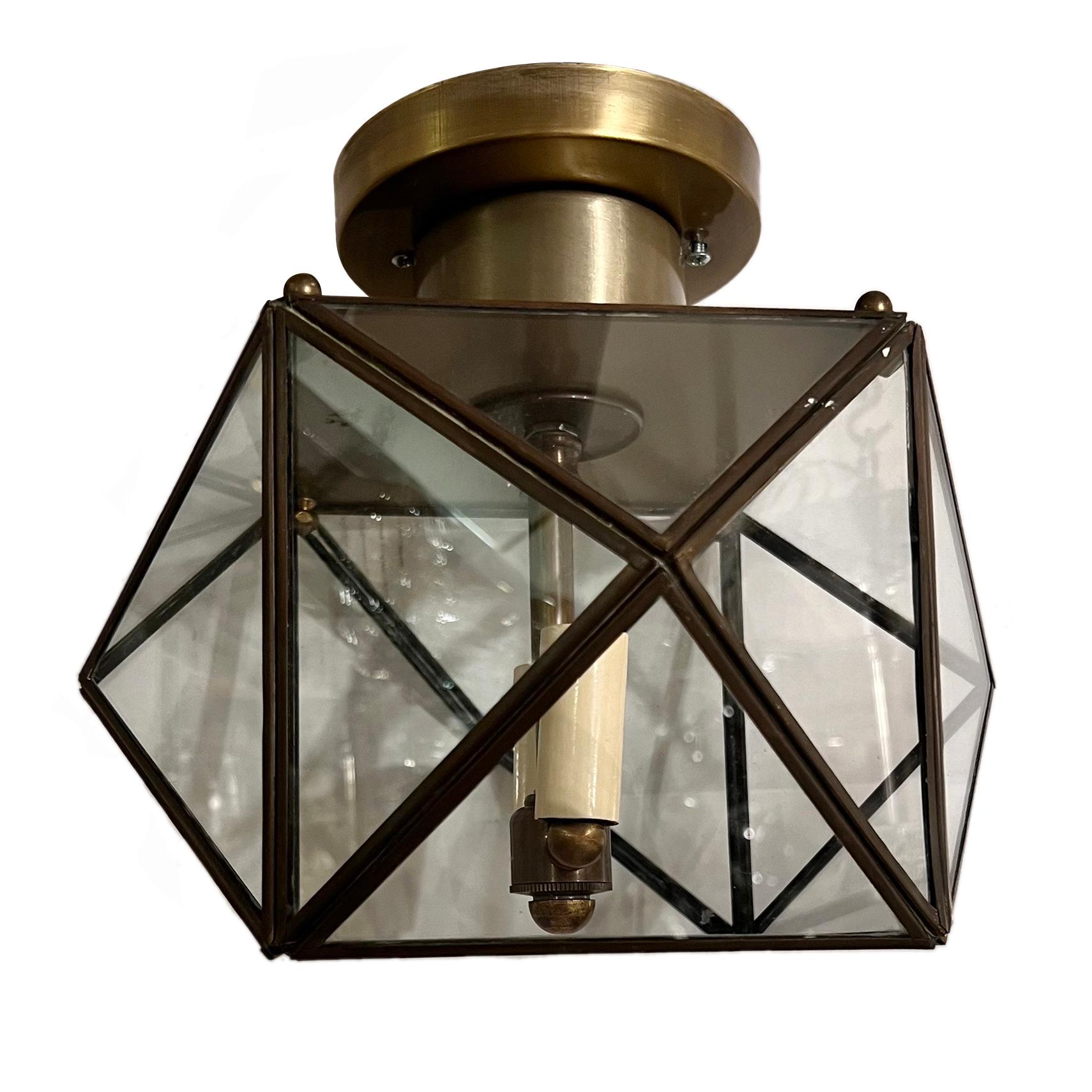 Vintage Brass Lantern For Sale