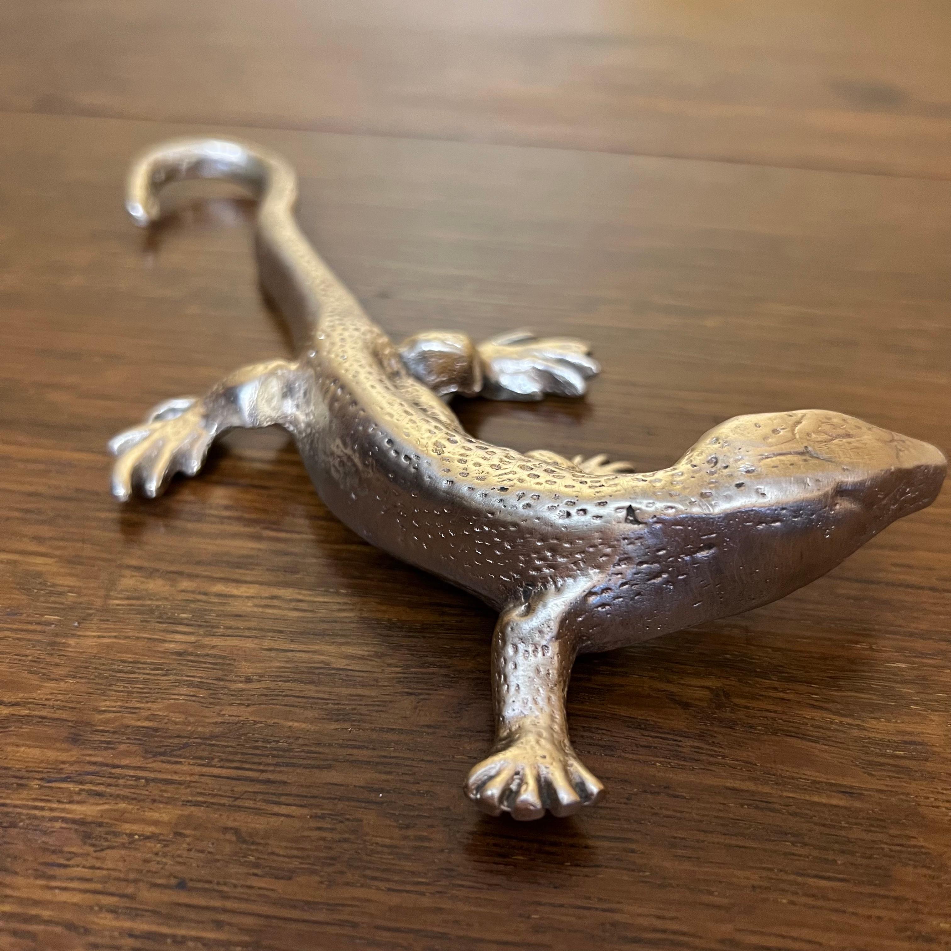 Brass lizard figurine, has been polished 

Material: Brass

Measurements: 2cm high, 9cm length, 21cm width 

Pick Up Location at: 64 Kalang Road, Edensor Park NSW

Postage via Australia Post with tracking available