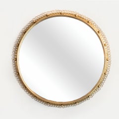 Vintage Brass Loop Mirror by Josef Frank