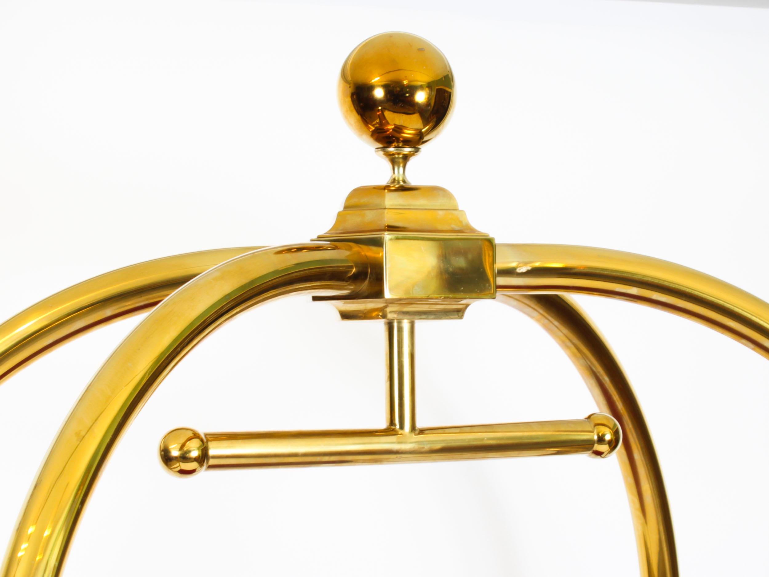Other Vintage Brass Luxury Hotel Trolley 20th Century