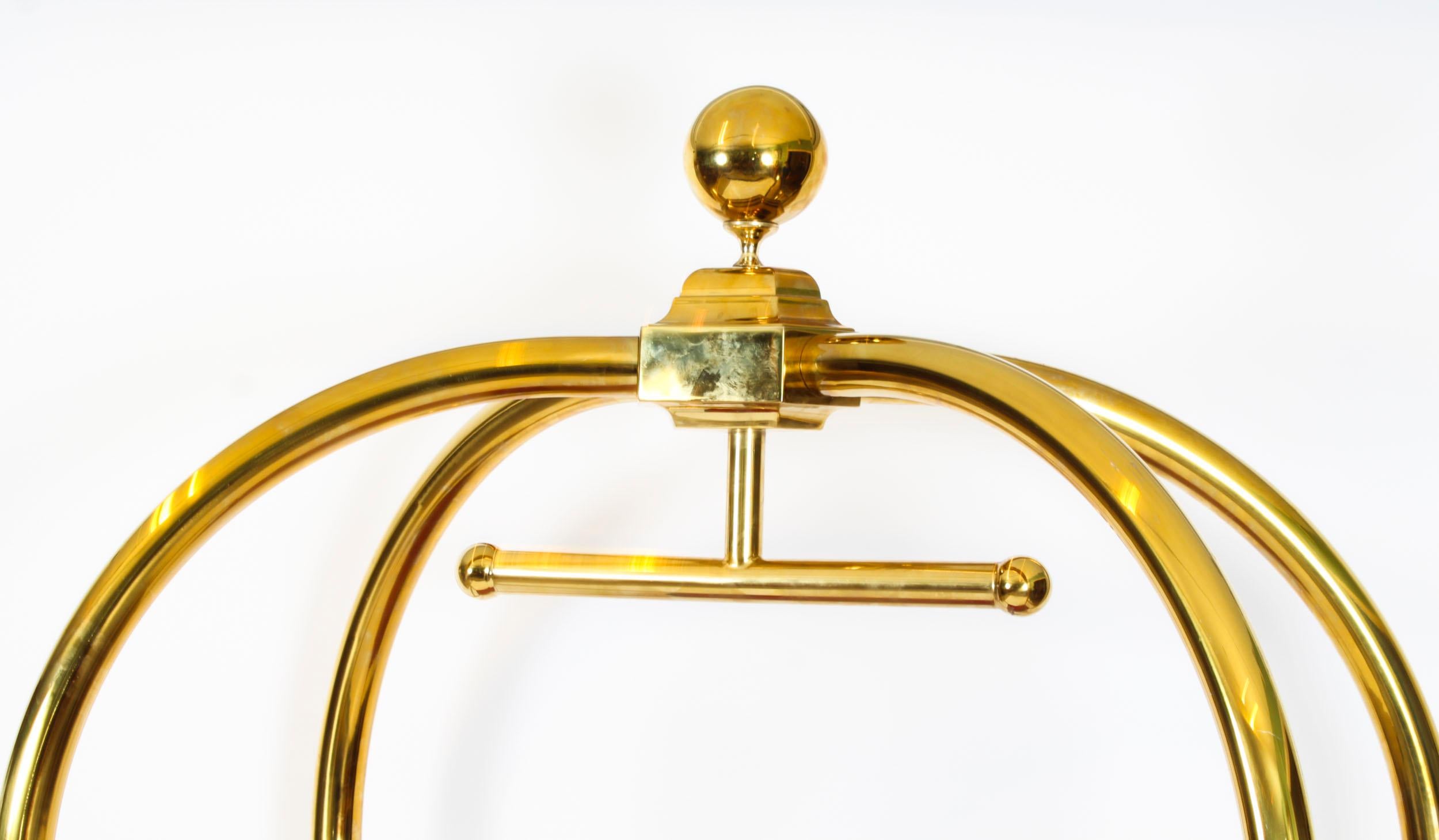 Vintage Brass Luxury Hotel Trolley 20th Century 1