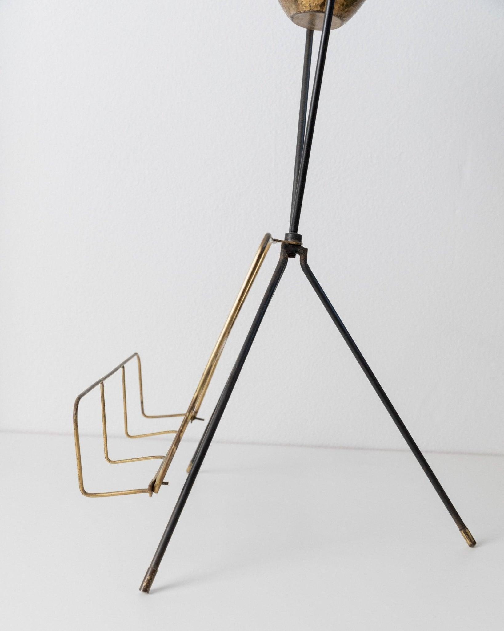 Italiano Portariviste e posacenere d'epoca in ottone Mid Century Design, anni '60 in vendita