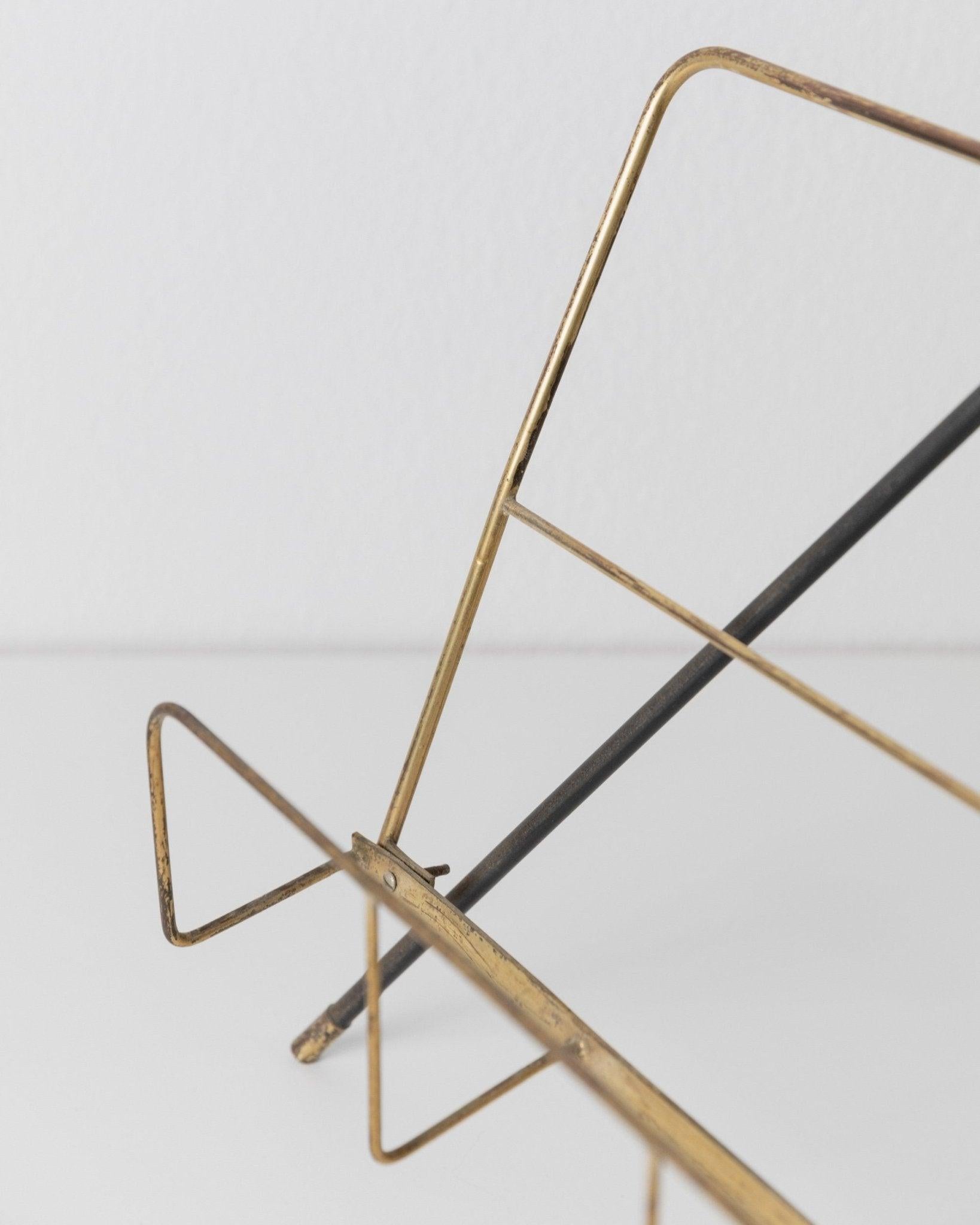 Portariviste e posacenere d'epoca in ottone Mid Century Design, anni '60 In condizioni buone in vendita a Montecalvoli, IT