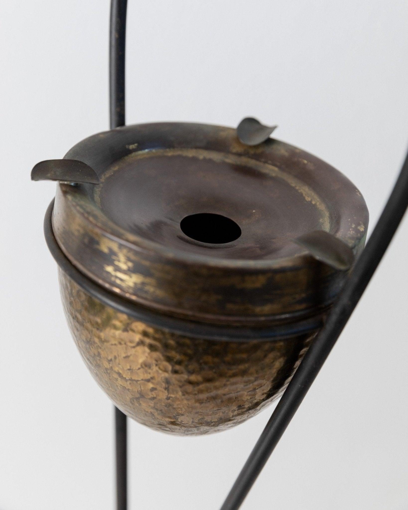 XX secolo Portariviste e posacenere d'epoca in ottone Mid Century Design, anni '60 in vendita