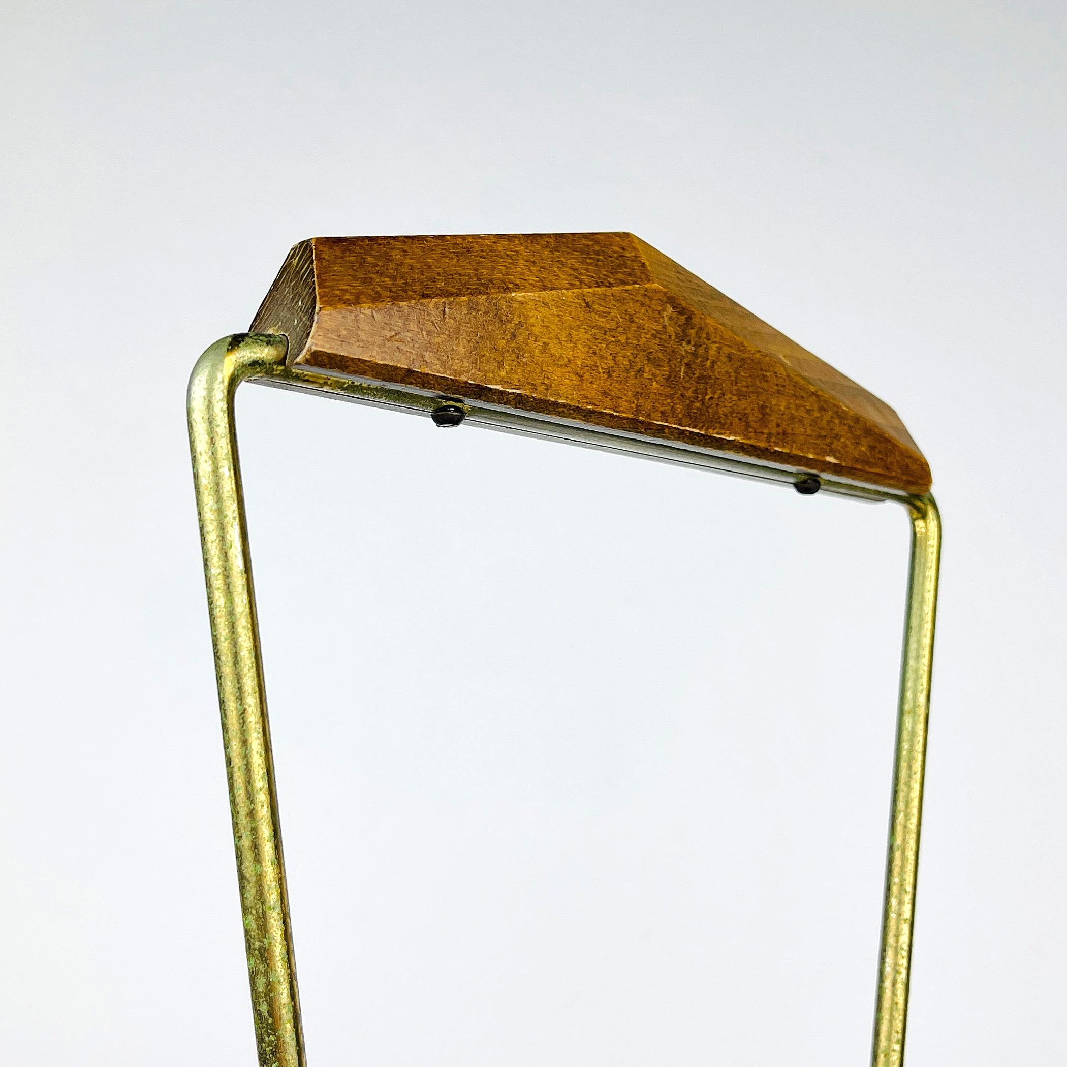 Vintage Brass Magazine Rack Italy 60s For Sale 1