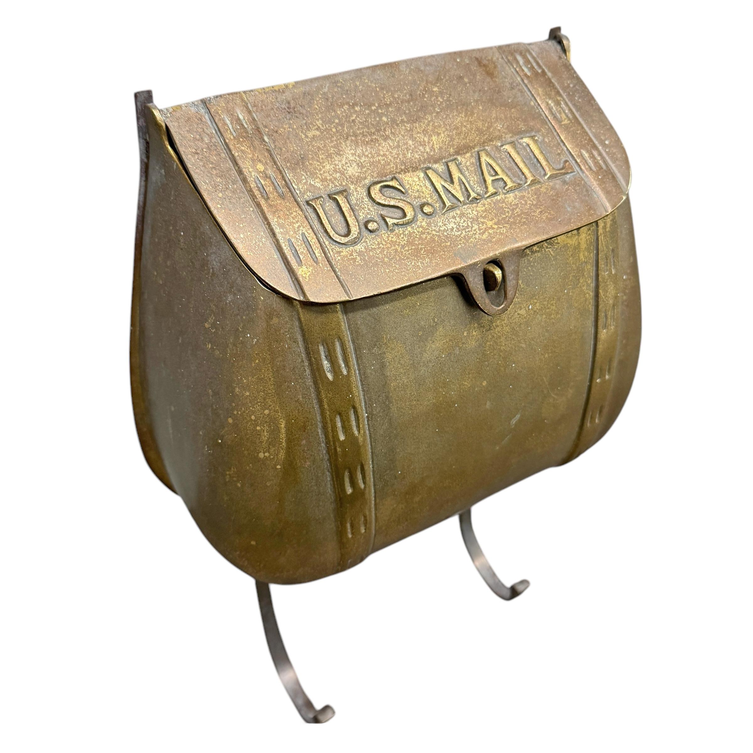 American Vintage Brass Mailbag Mailbox