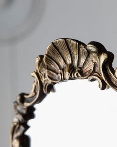 Vintage Messing Make-up Spiegel Barock Stil, Klassisches Frankreich, 1930er Jahre