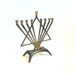 Vintage Brass Menorah