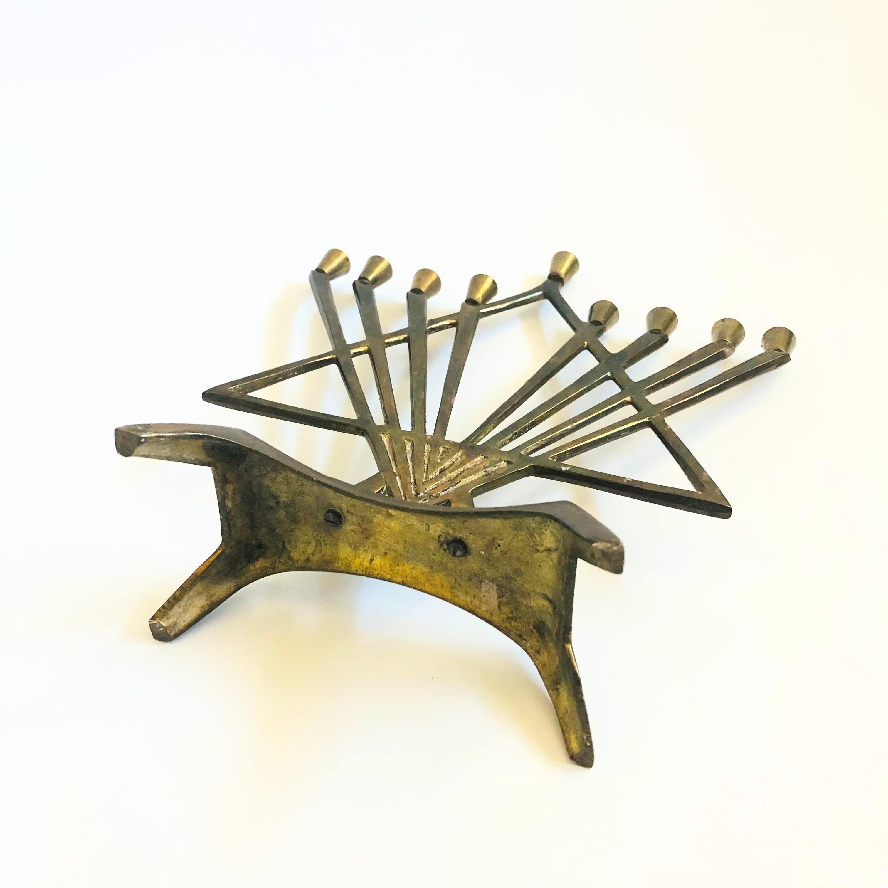 Vintage Brass Menorah For Sale 3
