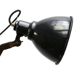 Vintage Brass Metal Industrial Scissor Black Enamel Wall Work Lights