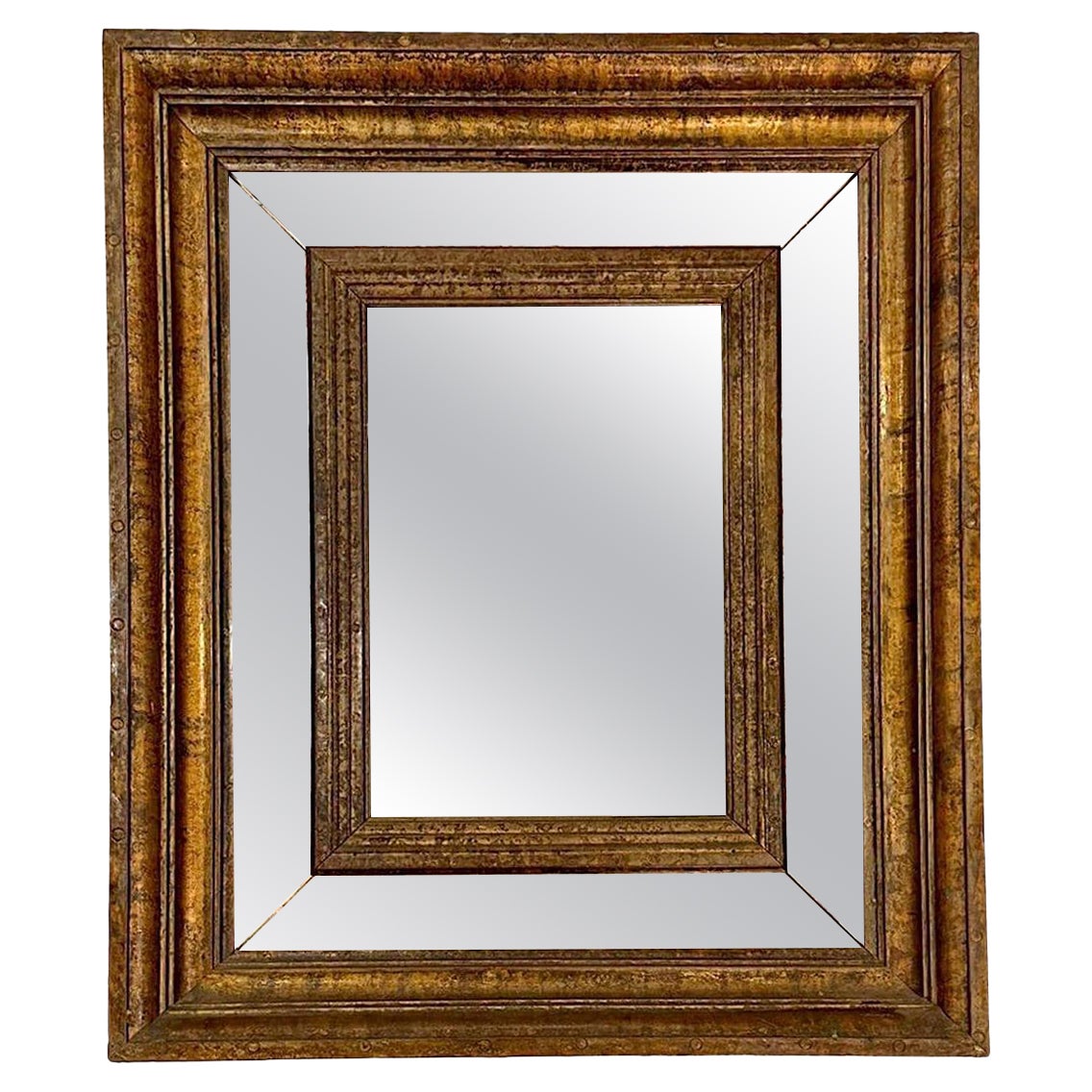 Miroir en laiton vintage