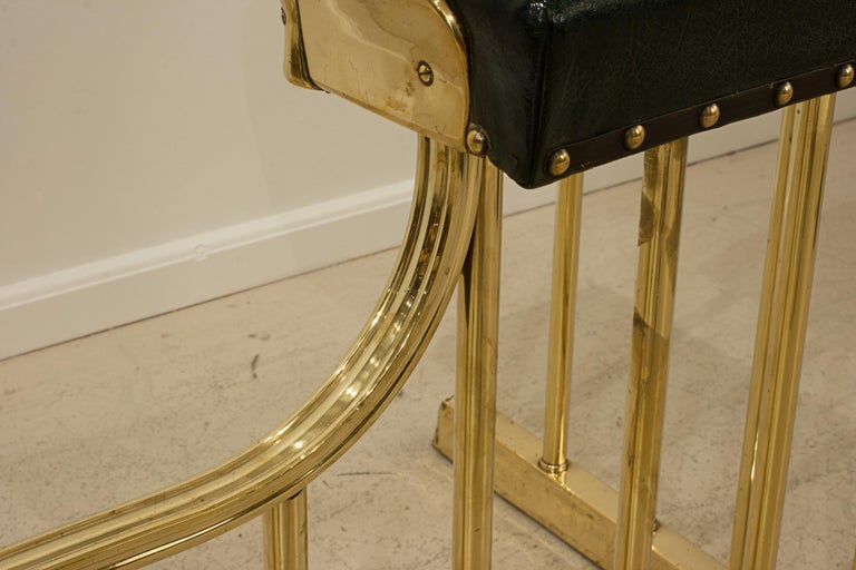 Vintage Brass, Open Front Club Fender For Sale at 1stDibs