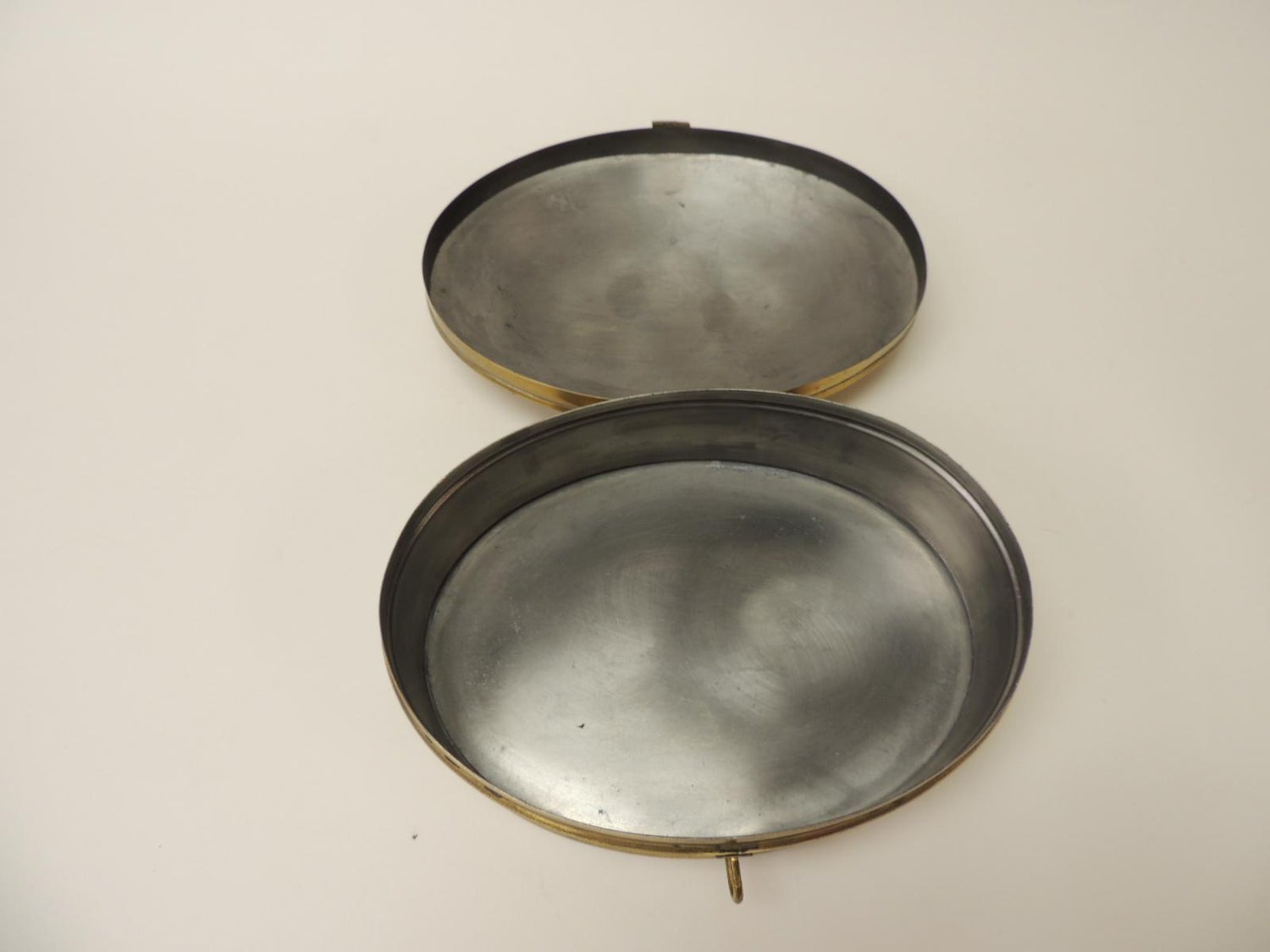 Vintage Brass Oval Lidded Decorative Box At 1stdibs