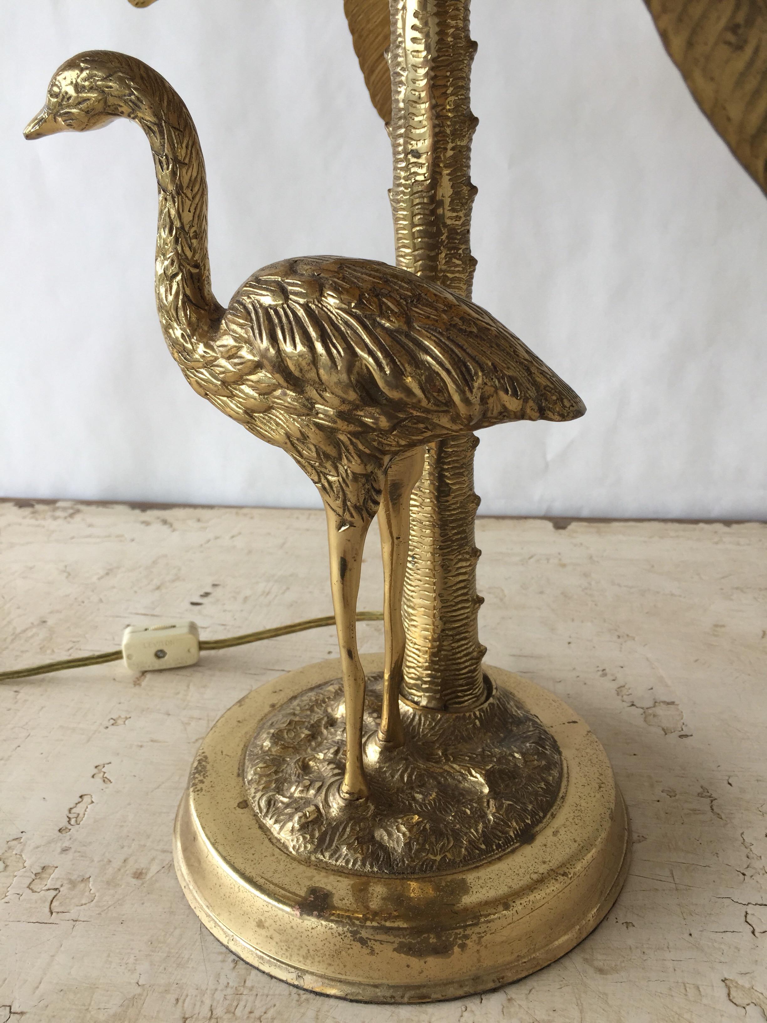 brass palm tree lamp