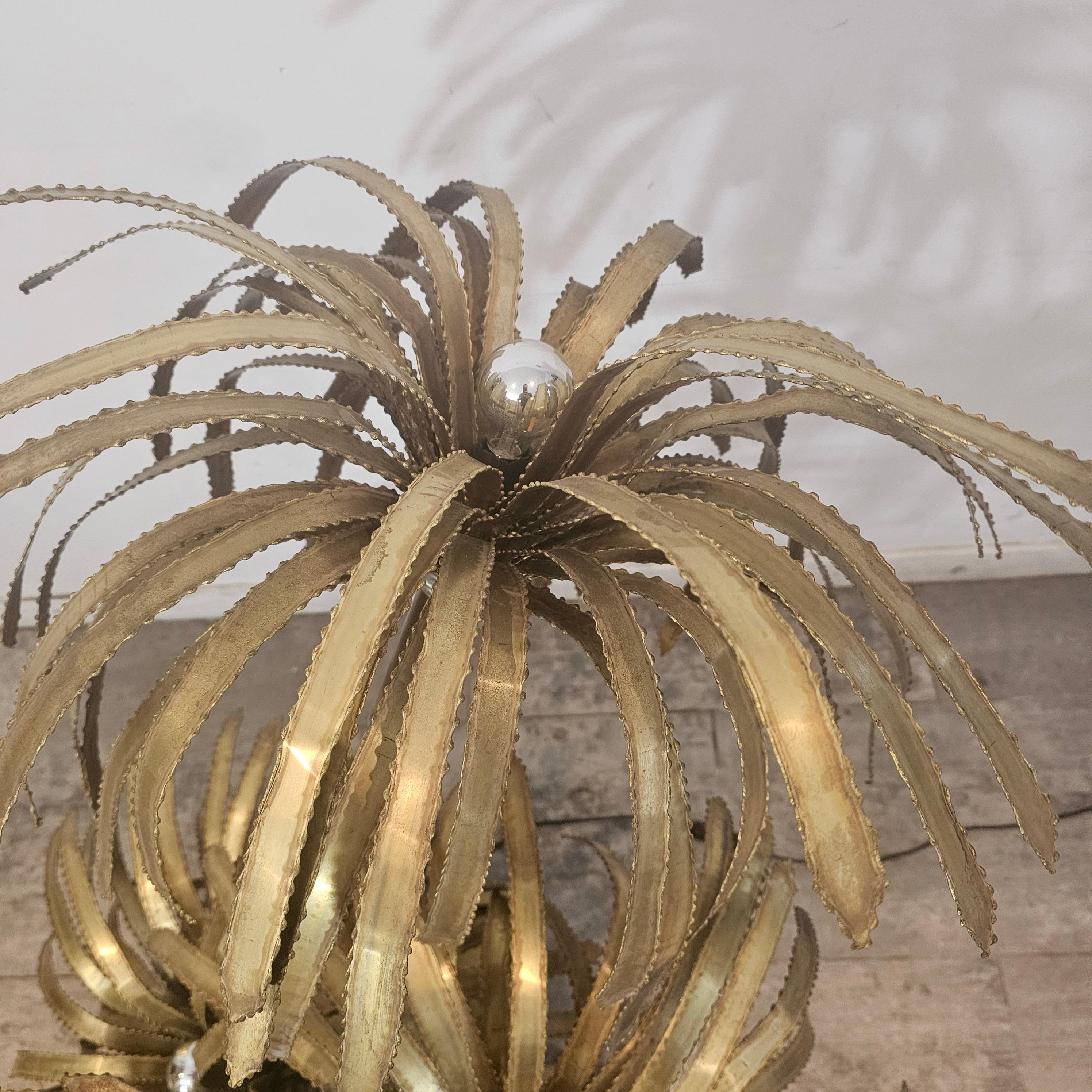 Vintage Brass Palm Tree from 